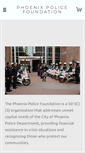 Mobile Screenshot of phxpolicefoundation.org